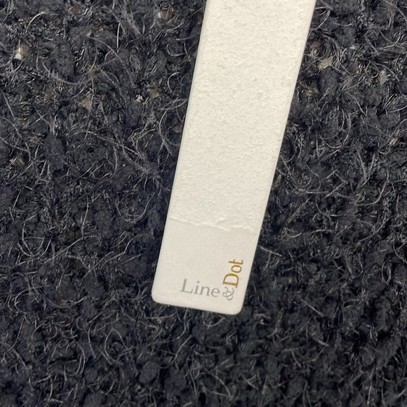 Line & Dot Black Jeanne Fringe Crew Neck Sweater - Picture 5 of 7